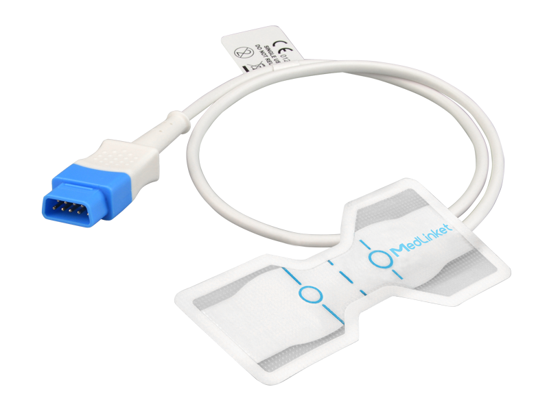 GE healthcare-kompatibel engangs SpO₂-sensor for voksne