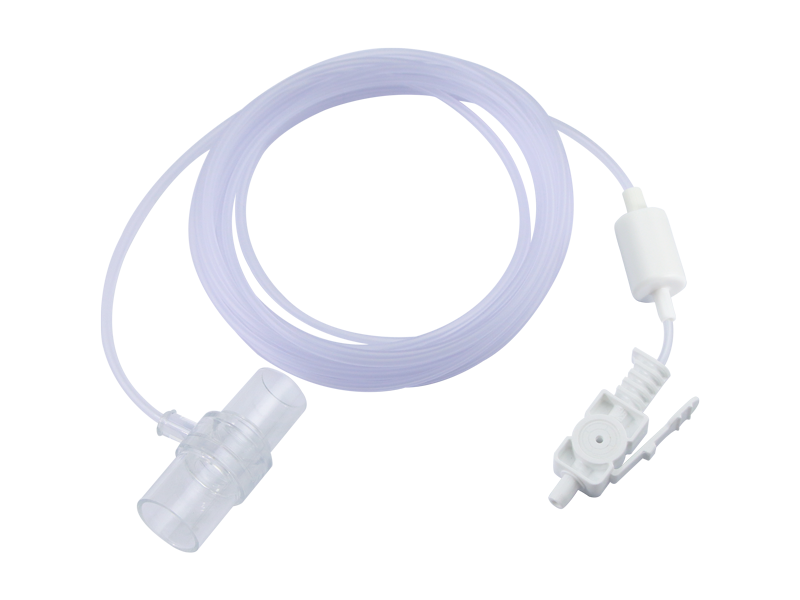 Philips Respironics M2768A-kompatibel CO₂-prøvetagningslinje til Micro Stream, Voksen/Pædiatrisk, T-adapter