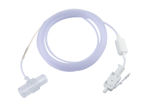 Ligne d'échantillonnage de CO₂ compatible Philips Respironics M2772A pour micro flux, adulte/pédiatrique, adaptateur T, avec sèche-linge