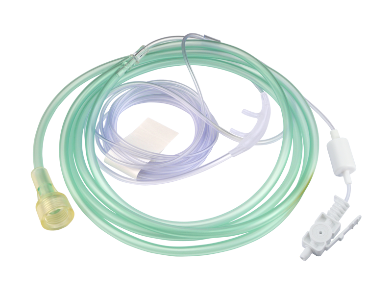 Filips Respironics M2750A সামঞ্জস্যপূর্ণ CO₂ স্যাম্পলিং অনুনাসিক লাইন মাইক্রো স্ট্রিম, প্রাপ্তবয়স্ক, O₂ সহ