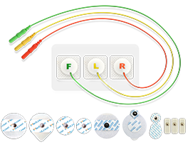 Mga disposable ECG electrodes