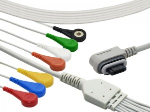 Kabel ECG Perakam Holter dengan Leadwires