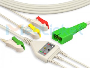 I-MedLinket BIONETKOREA/MEK Ihambisana Ngokuqondile-Connect ECG Cables