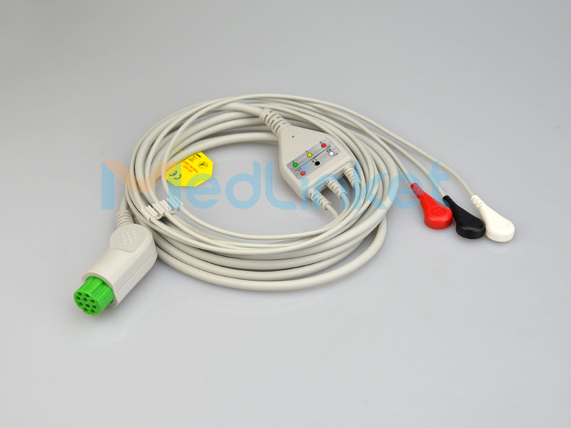 MedLinket DATEX Cable ECG mivantana mifandray mivantana