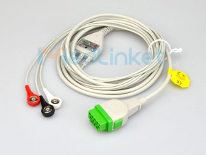 Cable de ECG de conexión directa compatible con MedLinket GE-Marquette