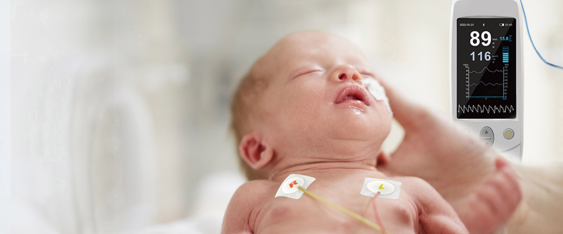 <h4>Vital Sign Monitoring Solutions for  </h4><h3><b>Neonatology</b></h3><p>Specialized in providing disposable cosumables for Neonatology</p>