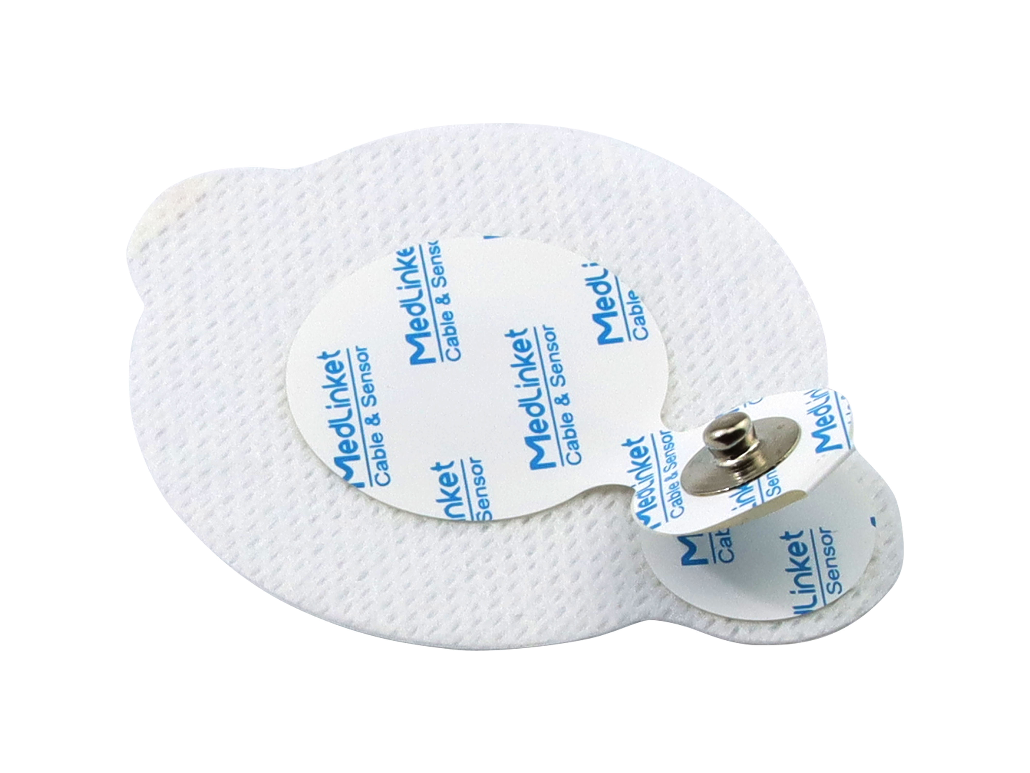 Bokotra adhesive ho an'ny olon-dehibe azo ampiasaina ECG Electrode, 70.5 * 55mm