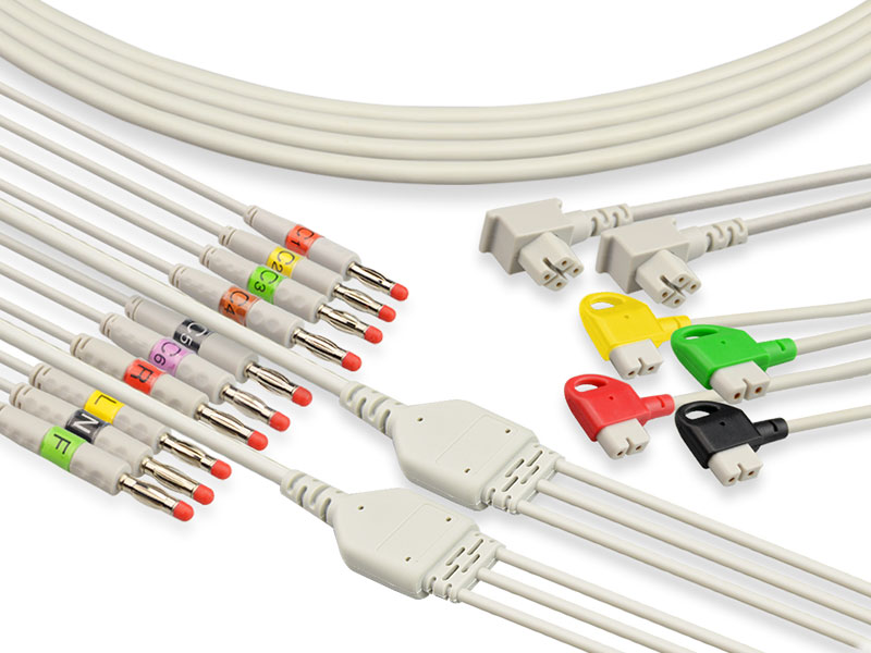 One-Piece Series EKG-kabel med ledninger