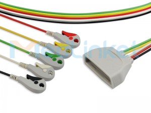 Cables conductores de telemetría ECG compatibles con Philips MX40 9803171831